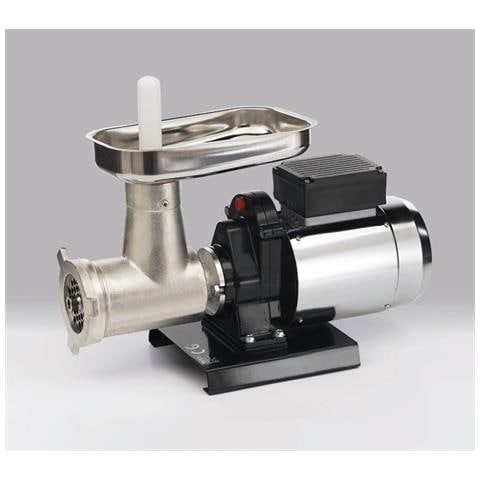 Tritacarne 200 W, 80 rpm, 100 - 160 kg / h, IPX5, 30000 g, Inox / Nero - Foto 3