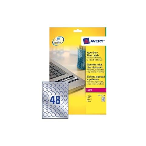 Etichette in Piliestere per Stampanti 30 mm Confezione 20 fogli - Foto 1