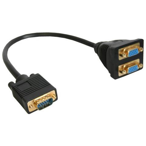 17308 VGA 2x VGA Nero cavo di interfaccia e adattatore - Foto 1