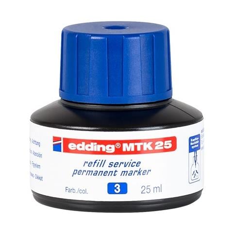 Edding MTK 25, Blu, 25 ml, edding 21, 22, No.1, 400, 3000, 3300, 1 pz - Foto 1
