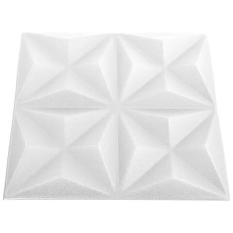 Pannelli Murali 3D 12 pz 50x50 cm Bianchi Origami 3 m? - Foto 5