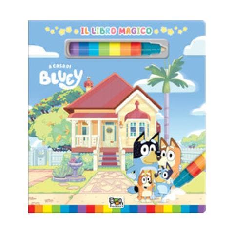 Cristina Panzeri - A Casa Di Bluey. Libro Magico. Bluey. Ediz. A Colori. Con Pennarello Ad Acqua - Foto 1