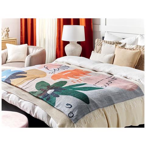 Coperta Baidi 130 X 170 Cm Multicolore - Foto 1