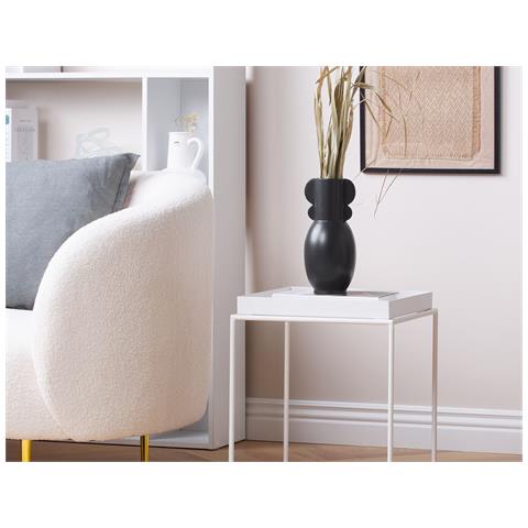 Vaso Da Fiori Mytilene Ceramica 29 Cm Nero - Foto 1