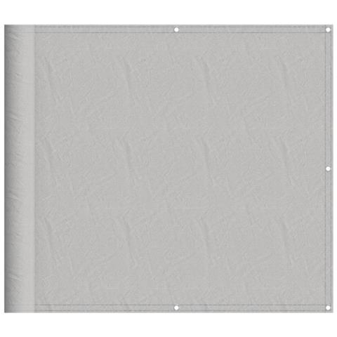 Paravento Balcone Grigio Chiaro 90x500cm 100% Poliestere Oxford - Foto 2