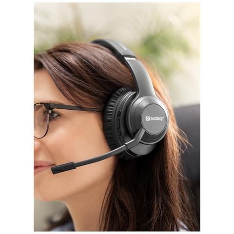 126-45 cuffia e auricolare Wireless A Padiglione Musica /Giornaliera Bluetooth Nero - Foto 2