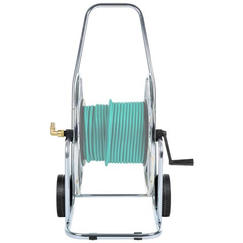 Carrello Avvolgitubo Per Tubo Flessibile 80 M 3/4"" In Acciaio - Foto 2