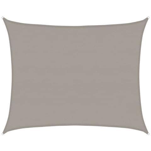 Vela Parasole 160 G /m Rettangolare Grigio Chiaro 6x8 M In Hdpe - Foto 1