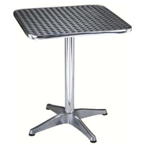 Tavolo Quadrato A Colonna In Alluminio Waterproof 60x60xh70 Cm Per Bar E Ristoranti - Foto 2