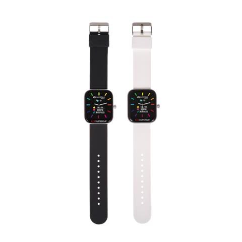 Smartwatch SWT-STC002 Bluetooth Cassa Silver 42 mm in Alluminio con Doppio Cinturino Nero e Bianco - Foto 5