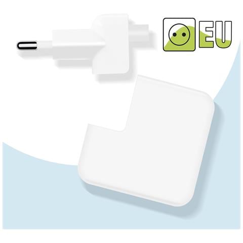 Caricabatterie Usb-c Per Macbook Carica Rapida 30w Cavo 1 Metro E 70, Bianco - Foto 5