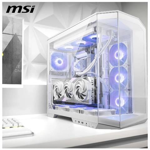 Case Pano 100R PZ Midi TowerATX / Micro-ATX / Mini-ATX 2 Porte USB 3.0 Colore Bianco - Foto 6