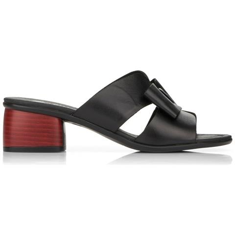 Black Casual Open Slippers Ciabatte Pelle Scarpe Donna Nero Eu 38, R8759-01 - Foto 1