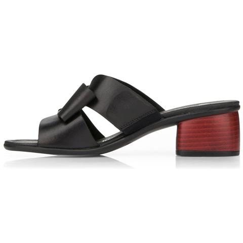 Black Casual Open Slippers Ciabatte Pelle Scarpe Donna Nero Eu 38, R8759-01 - Foto 3