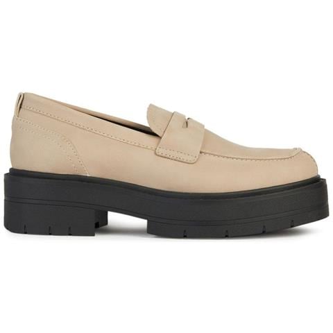 Spherica Ec7 Loafer Mocassino Pelle Di Mucca Scarpe Donna Beige Eu 39, D36vdi 000cl C5004 - Foto 1