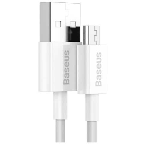 Cavo Di Ricarica E Trasferimento Usb-microusb 2a 1m, Bianco - Foto 2
