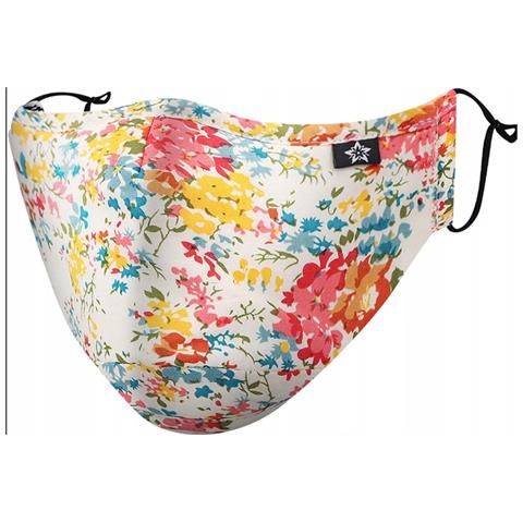 Mascherina Cotone Riutilizzabile Con Fiori E Filtri - Comfort E Stile Per Ogni Occasione - Foto 2