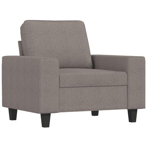 Set Di Divani 3 Pz Tortora In Tessuto - Foto 3