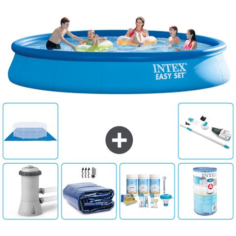 Piscina Fuori Terra - In Giro - 457x84 Cm - Blu - Include Accessori Coordinati A1217 - Foto 1
