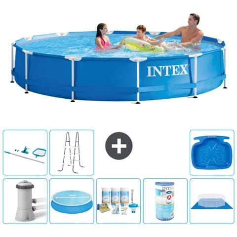 Piscina Fuori Terra - In Giro - 366x76 Cm - Blu - Include Accessori Coordinati A1780 - Foto 1