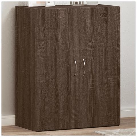 Schedario Rovere Marrone 60x32x77,5 Cm In Legno Multistrato - Foto 8