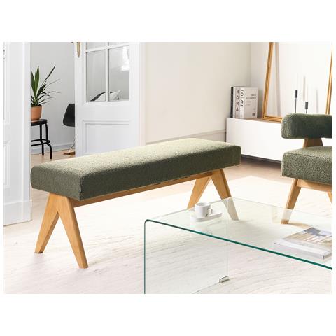 Panchina Tamre Bouclé Verde - Foto 1