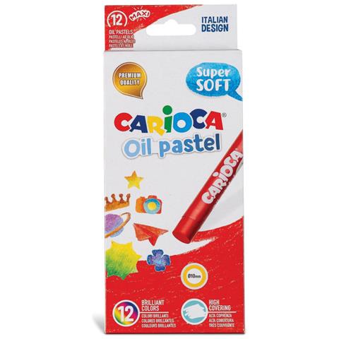 43277 pastello Pastello a olio Nero, Blu, Marrone, Verde, Arancione, Rosa, Rosso, Rosa, Viola, Bianco, Giallo 12 pz - Foto 1