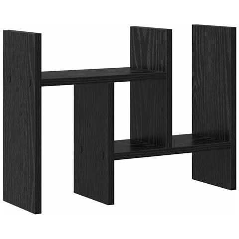 Organizzatore da Scrivania Rovere Nero 50x15.5x35.5 cm - Foto 1