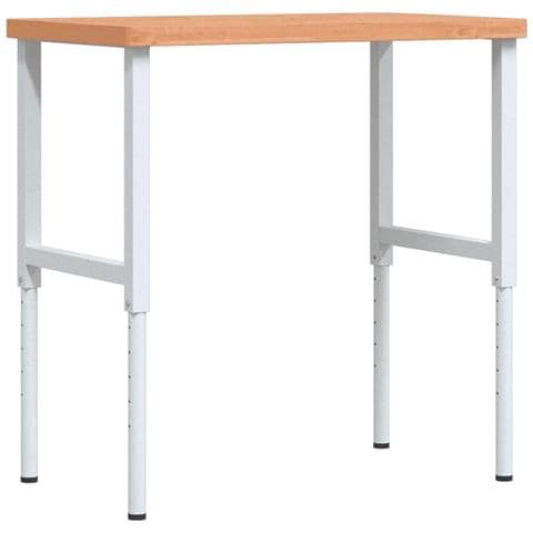 Banco Lavoro 100x60x(73-99,5) cm Legno di Faggio Rettangolare - Foto 1