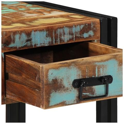 Comodino 40x40x50 cm Legno massello recuperato - Foto 9