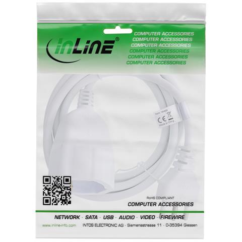 16402I prolunghe e multiple 2 m 1 presa (e) AC Interno Bianco - Foto 2