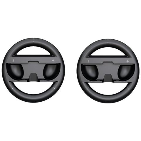 Set Di 2 Volanti Da Corsa Compatibili Con Switch 2 Joy-cons - Migliora La Tua Esperienza Di Gioco Di Corsa Black - Foto 2