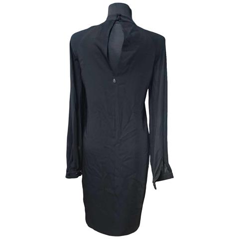 Abito Al Ginocchio Manica Lunga Elegante E Alla Moda Nero 42 - Foto 8