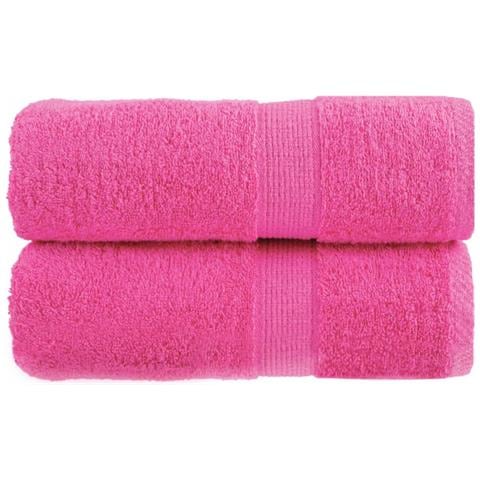 Asciugamani Premium SOLUND 2 pz Rosa 30x30 cm 600 g/m² - Foto 1