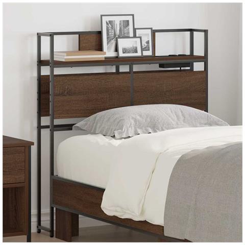 Testata contenitore Rovere marrone 100 cm Legno multistrato - Foto 2