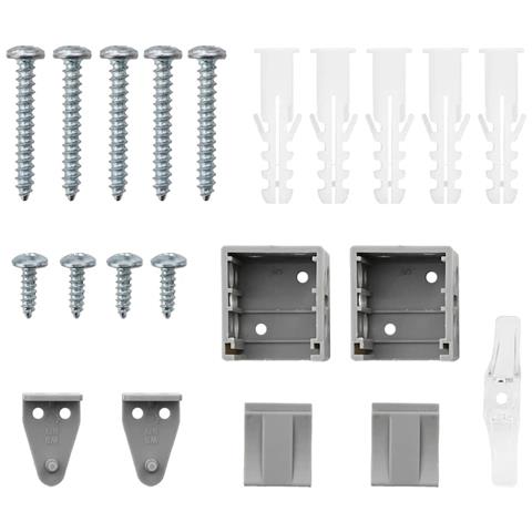 Tenda per Finestra con tende Manuale Argento Alluminio - Foto 9