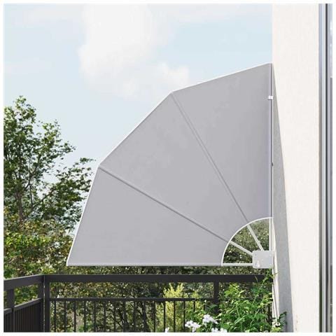 Schermo di Privacy per Balcone Grigio 115 x 115 cm Tessuto - Foto 2