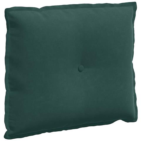 Cuscino per Schiena Verde Scuro 60 x 50 cm Tessuto in Cords - Foto 1