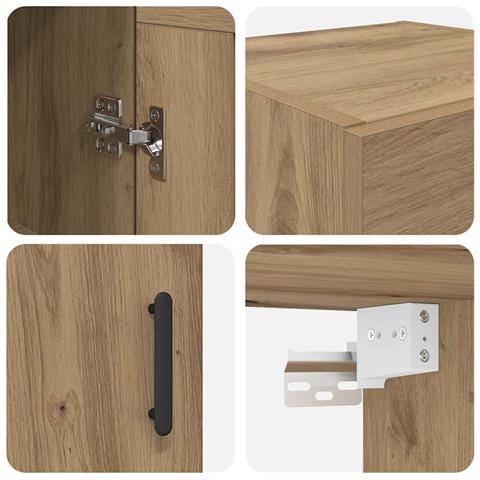 Pensile Rovere artigianale 34,5 x 34 x 90 cm Legno multistrato - Foto 9