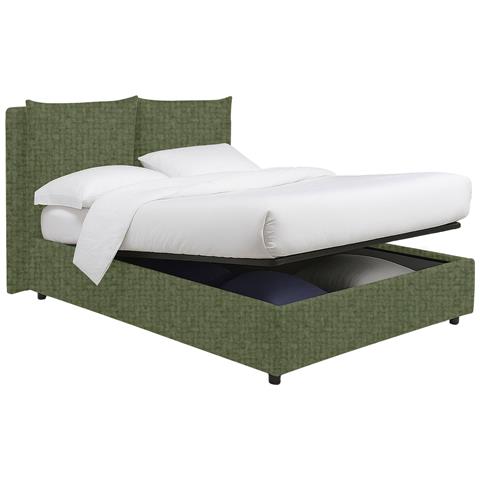 Riesi - Letto Matrimoniale Sfoderabile, Verde - Foto 4