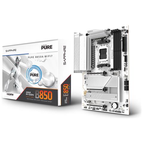 Scheda Madre PURE B850A WIFI 7 Socket AM5 Chipset B850 - Foto 1