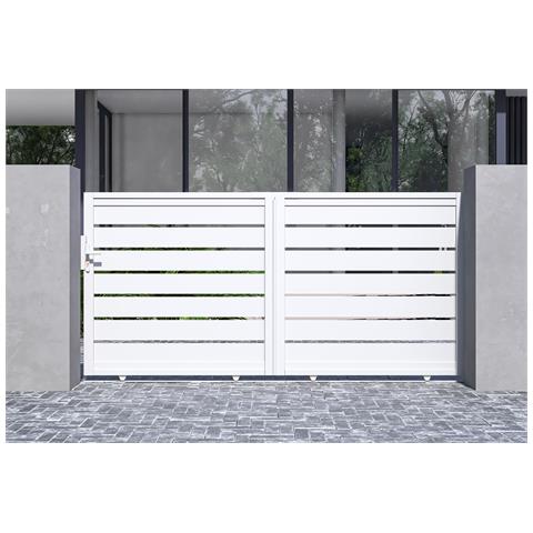 Cancello Scorrevole Vogel Da 3 M, Altezza 140 Cm, Alluminio Bianco - Foto 2