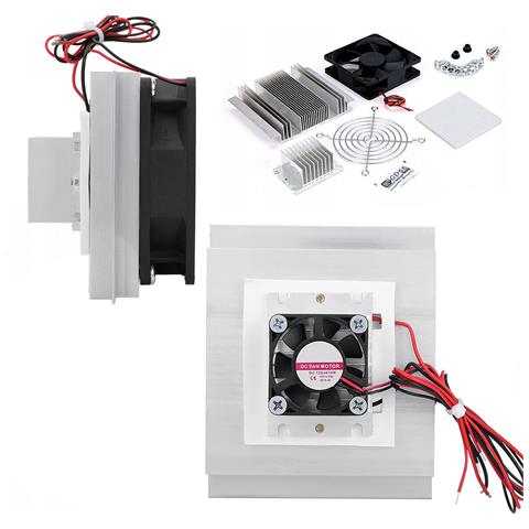Set Di Raffreddamento Per Ogniwo Peltier 12715 - Radiatori E Ventilatore 80x80 Mm | Dimensioni Compatte | Ideale Per Progetti Diy E Frigoriferi Portatili - Foto 1