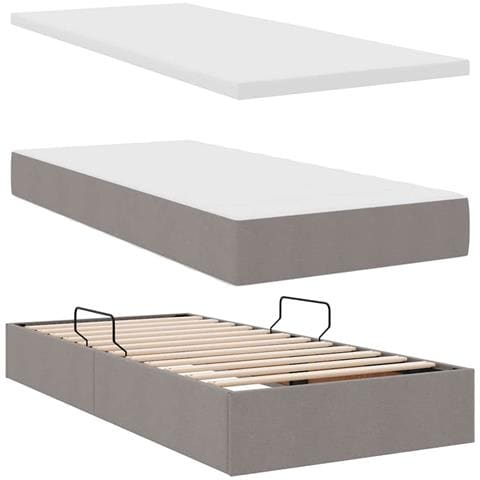 Letto con contenitore e LED Talpa 90 x 200 cm Poliestere - Foto 9