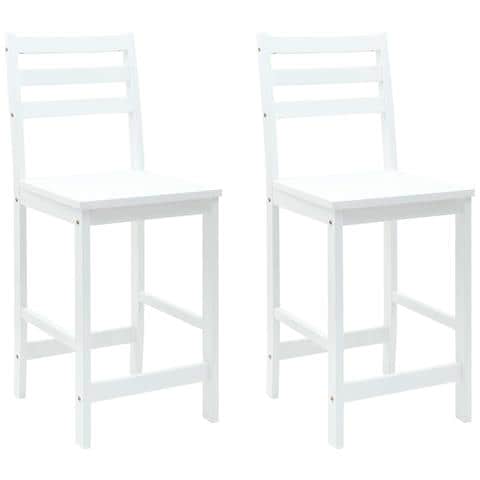 Sedie da pranzo 2 pcs Bianco 40 x 47,5 x 99,5 cm - Foto 1