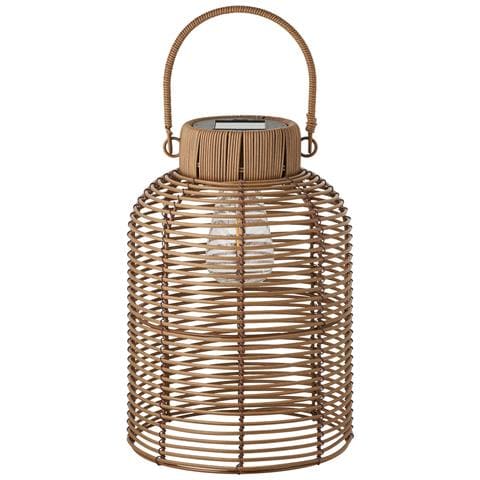 Brentford Lampada Solare Da Esterno In Polyrattan Marrone - Foto 1