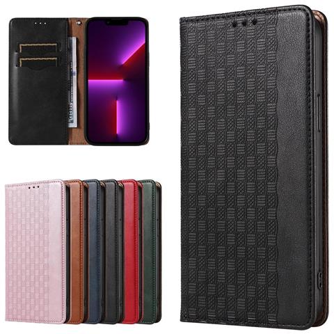 Custodia Magnetica Per Iphone 12 Pro Con Portafoglio + Mini Portachiavi Nero - Foto 2
