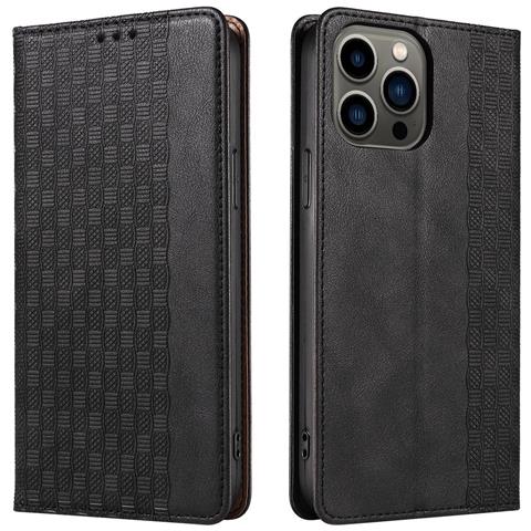 Custodia Magnetica Per Iphone 12 Pro Con Portafoglio + Mini Portachiavi Nero - Foto 7