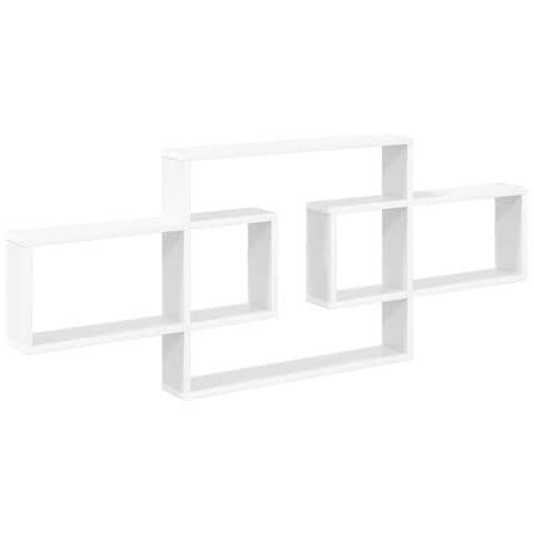 Scaffale da parete Bianco 130 x 10 x 50 cm Legno ingegnerizzato - Foto 1