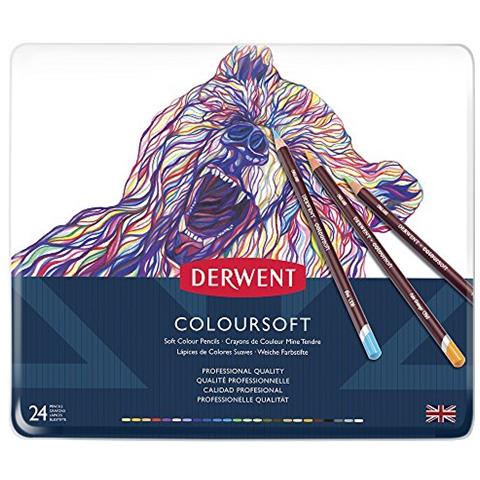 Scatola Metallo 24 Matite Derwent Coloursoft - Foto 2